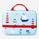 Travel colouring kit in suitcase