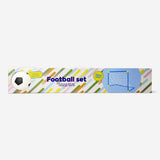 Football goal with ball