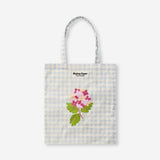 Tote bag - Flowers and checks print