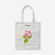 Tote bag - Flowers and checks print