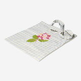 Tote bag - Flowers and checks print
