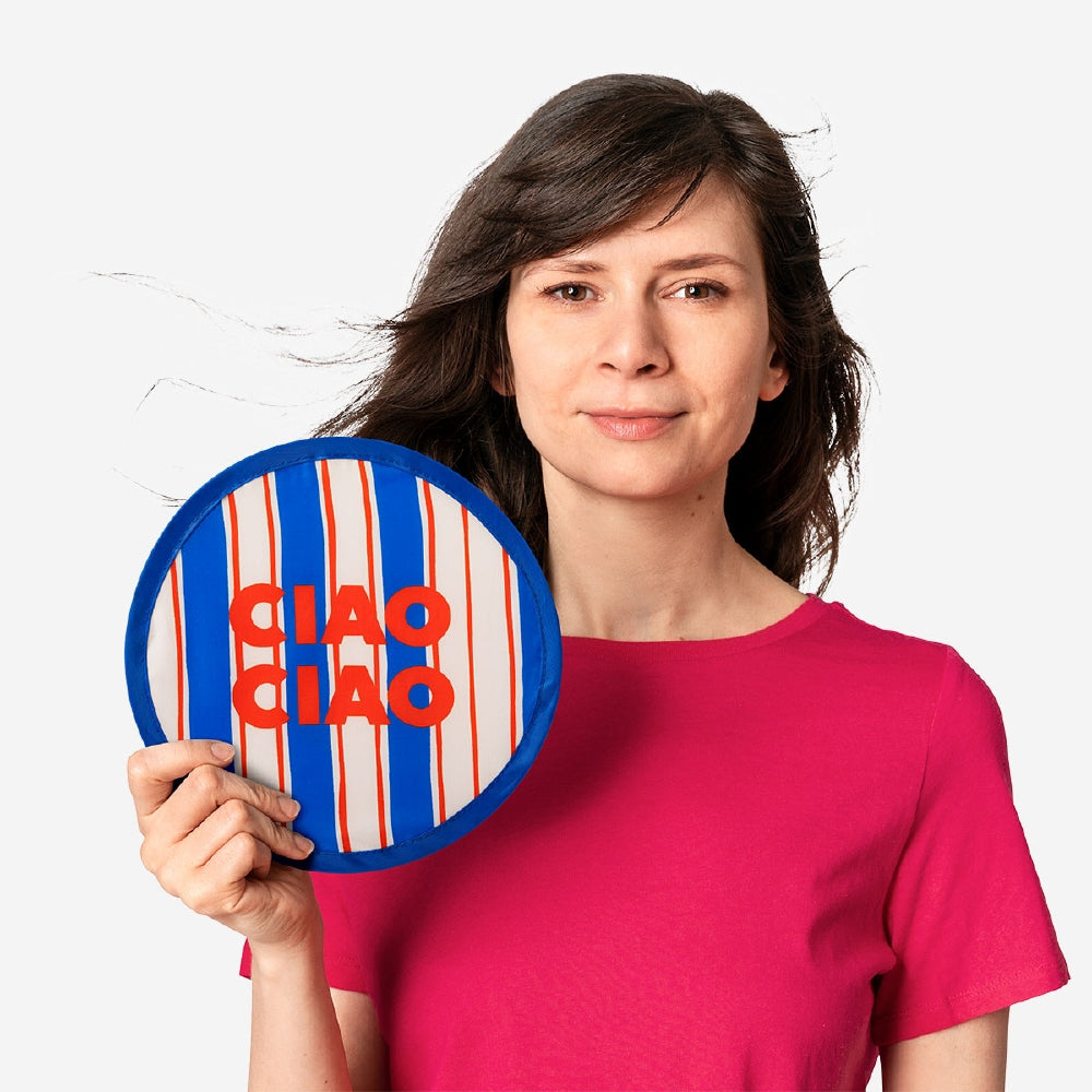 Foldable fan - Ciao Ciao print