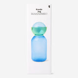 Blue and green jug with glass stopper - 1 L