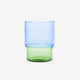 Blue and green drinking glass - 400 ml