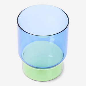 Mavi Yeşil Cam Bardak 400 ml