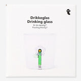 Drinking glasss with flower inside - 350 ml