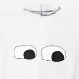 RAIN PONCHO TRANSPARENT T EYES ONE SIZE ADULT