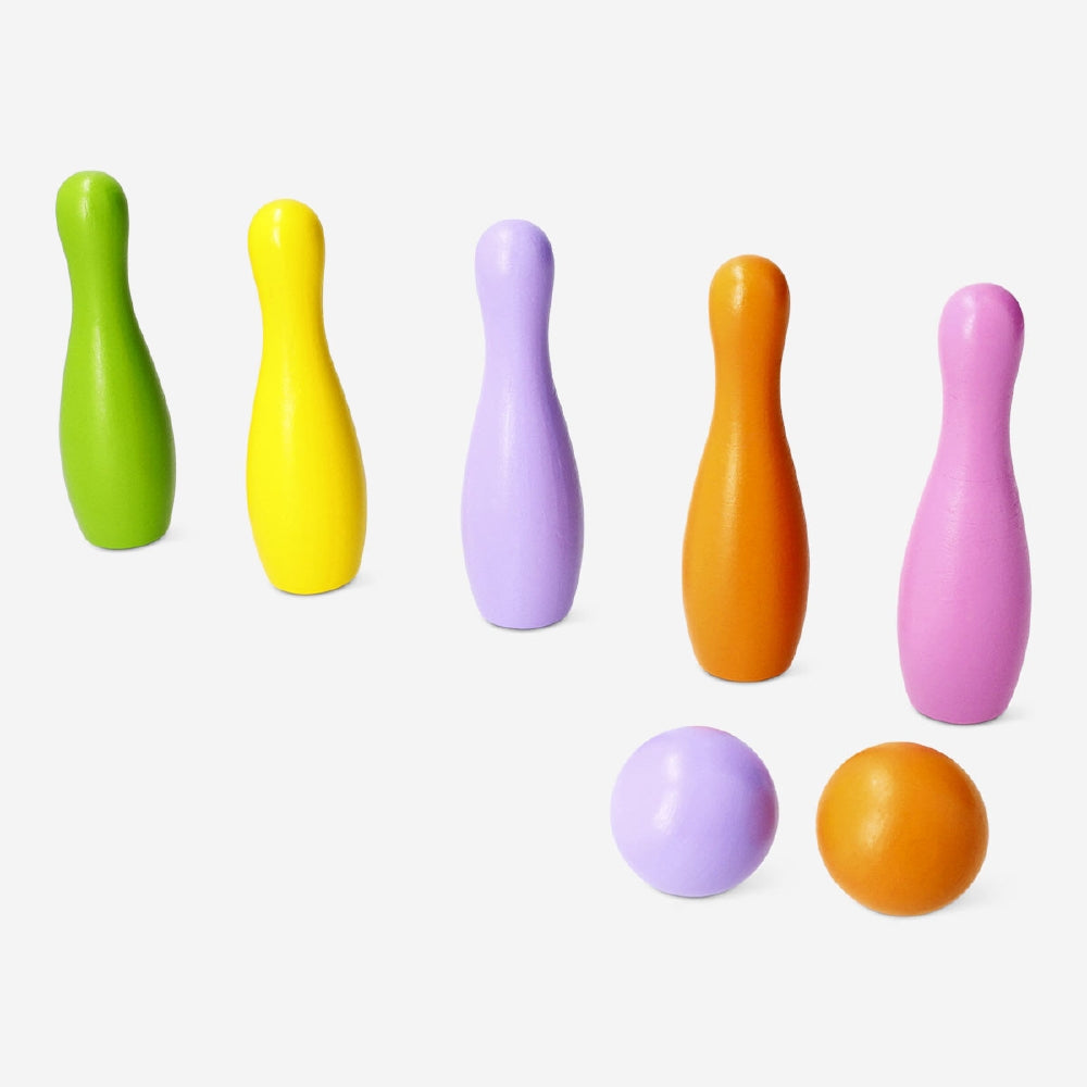Lawn game - Wooden bowling 