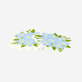 Blue flower napkins - 16 pcs