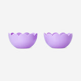 Purple flower bowls - 2 pcs