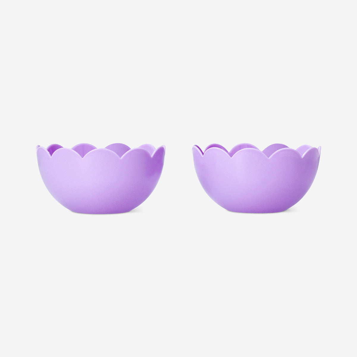 Purple flower bowls - 2 pcs