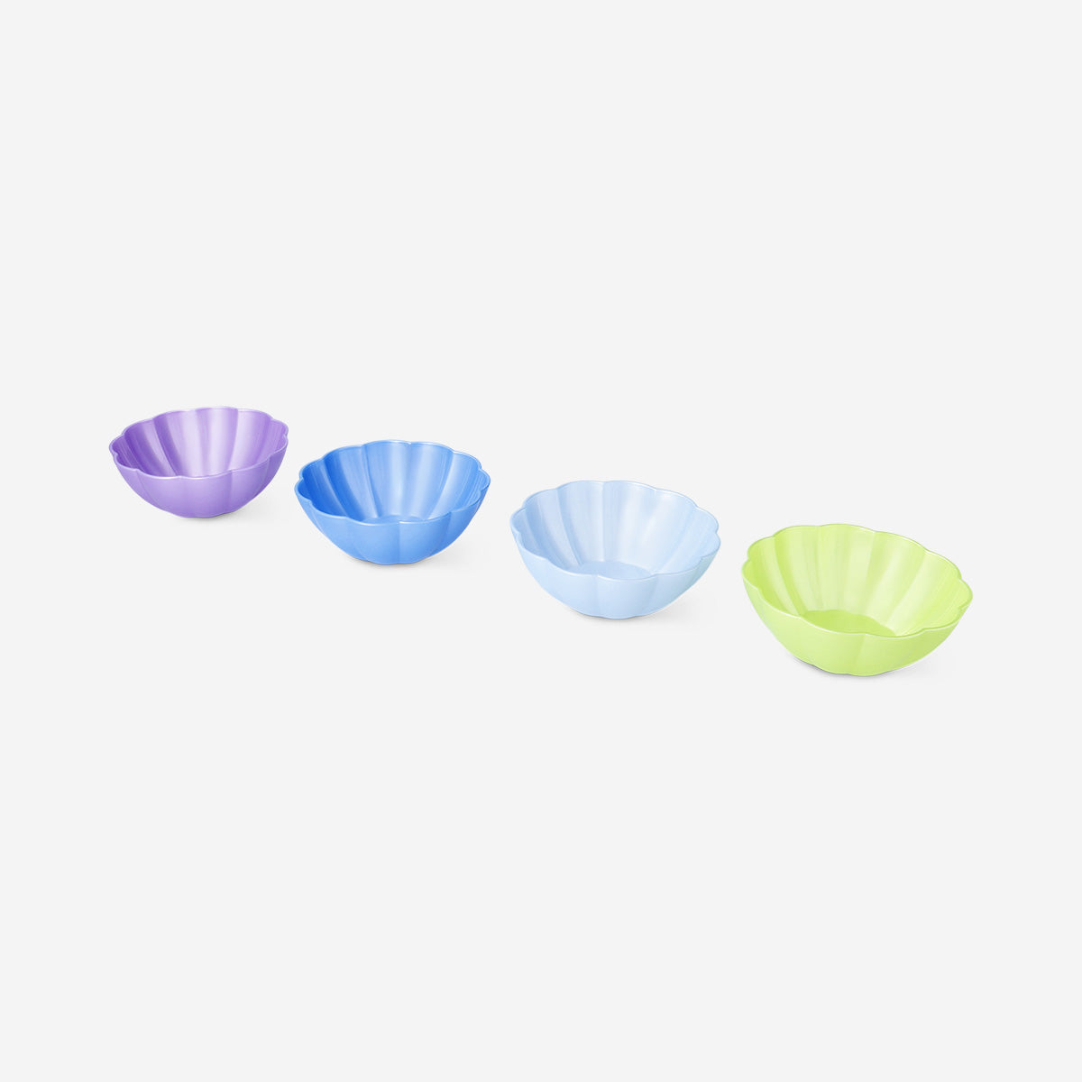 İnci Renkli 4'lü Plastik Kase