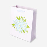 Gift bag with embossed flower