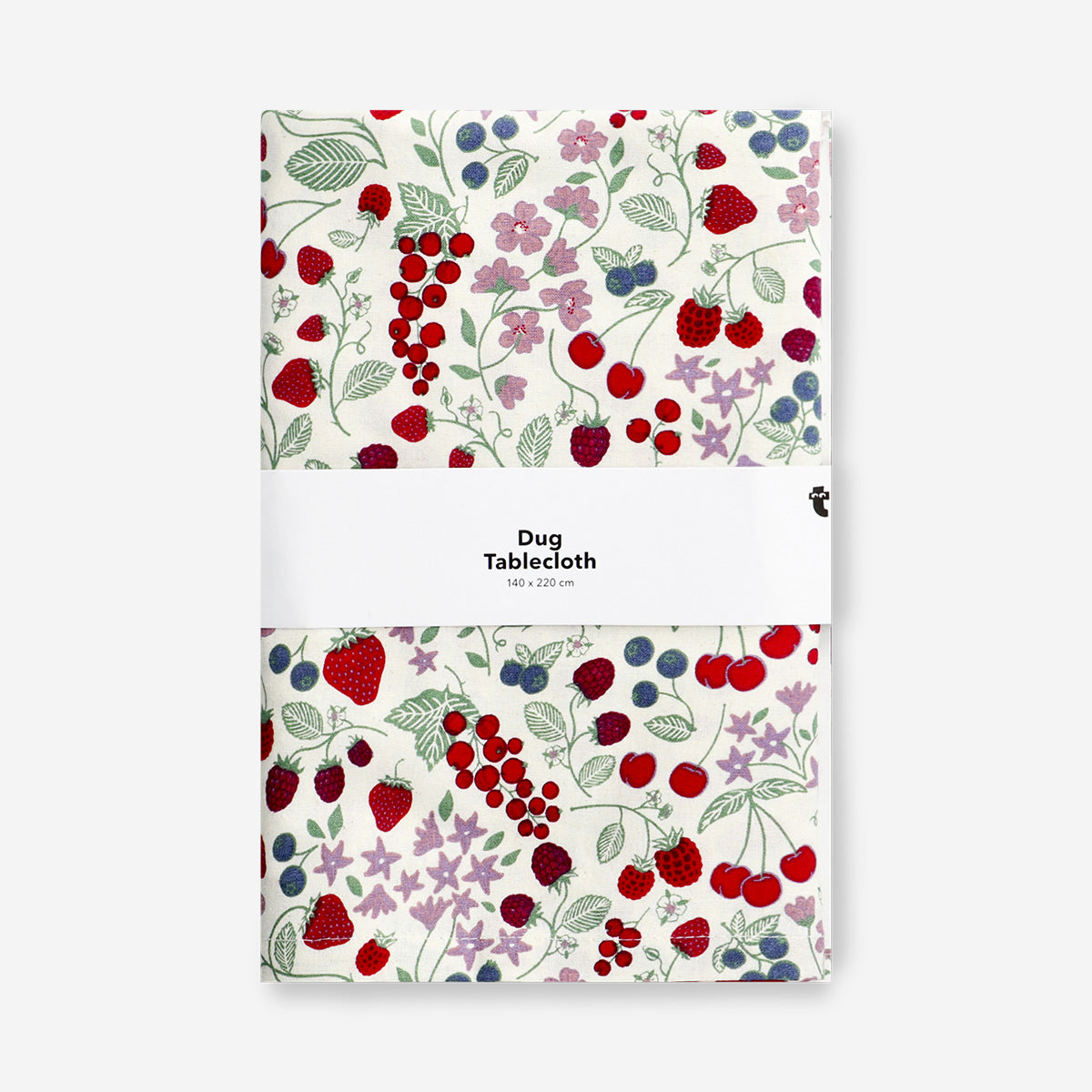 Tablecloth with strawberry print - 140x220 cm
