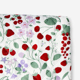 Quilted blanket with strawberry print - 170x130 cm