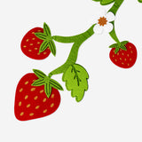 Decorative felt strawberry vine