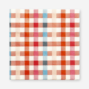 Checkered picnic napkins - 16 pcs