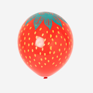 Kırmızı Meyve Şeklinde 6'lı Balon