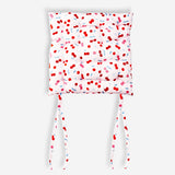 Seat cushion with berry print - 40x40 cm