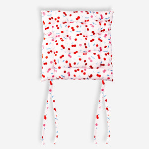 Seat cushion with berry print - 40x40 cm