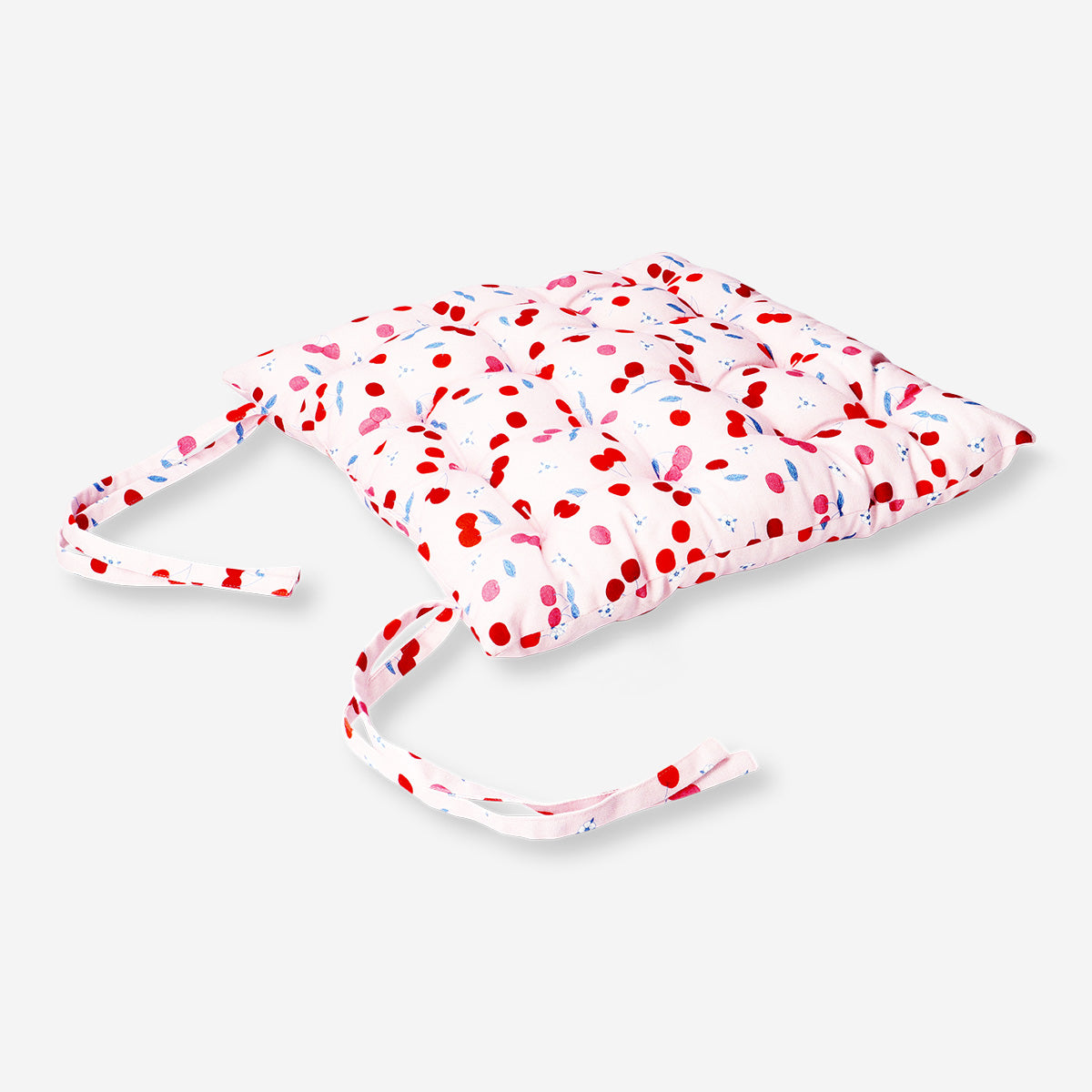 Seat cushion with berry print - 40x40 cm
