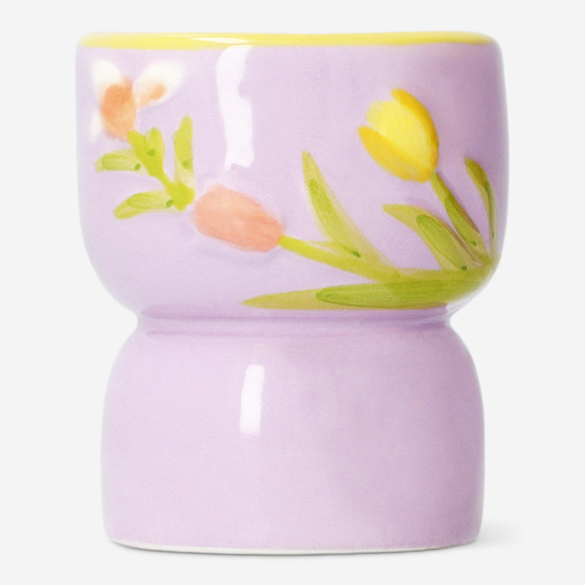Pembe Çiçek Detaylı Tealight Mumluk
