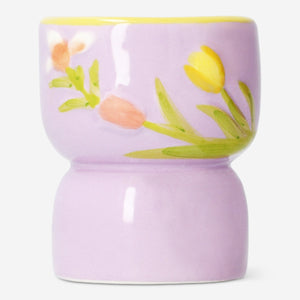Pembe Çiçek Detaylı Tealight Mumluk