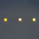 String lights - Pink and yellow flowers 