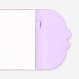 Kiraz Desenli Mor Defter A5