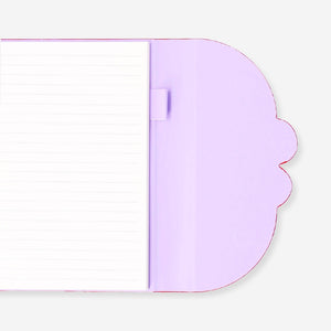 Kiraz Desenli Mor Defter A5