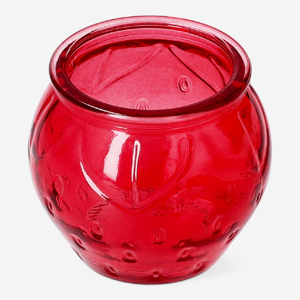 Kırmızı Cam Tealight Mumluk