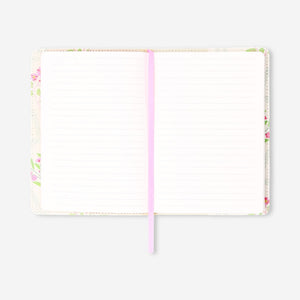 Çiçek Nakışı Desenli Defter A5