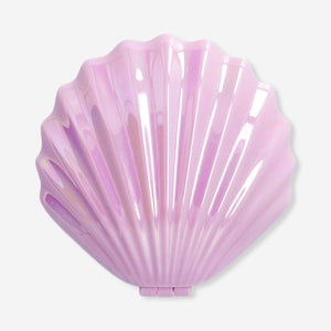 Pembe Midye Şeklinde Aynalı Saç Fırçası