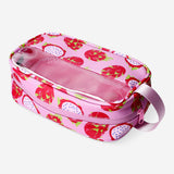 Cosmetic bag with dragon fruit print