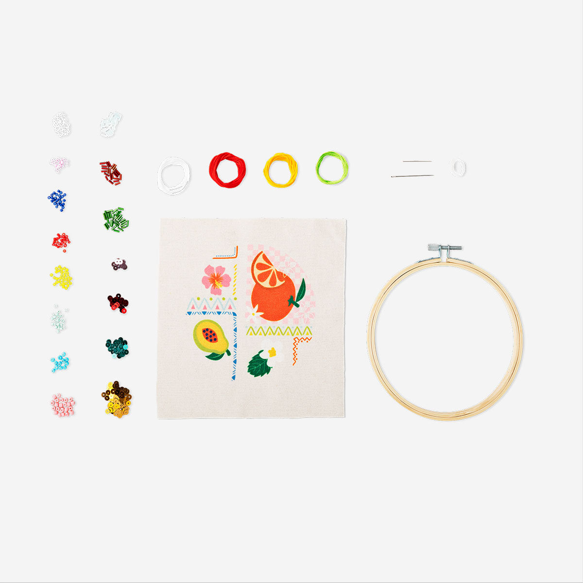 Embroidery kit - Tropical print