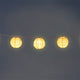 Outdoor string lights - Striped fabric balls