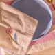 Fabric napkins with flower design - 2 pcs