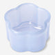 Milky blue glass tealight holder