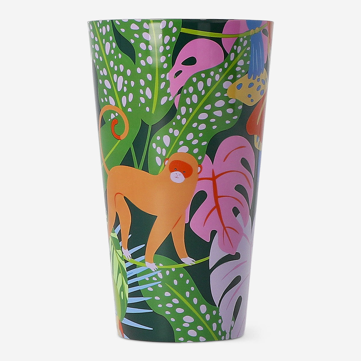 2'li Tropikal Desenli Plastik Bardak