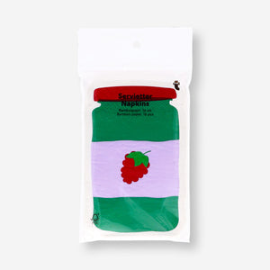 Napkins shaped as jam jar - 16 pcs