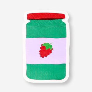 Napkins shaped as jam jar - 16 pcs