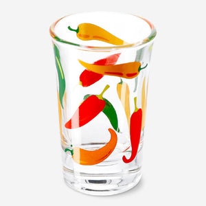 Shot glass with chilli print - 40 ml