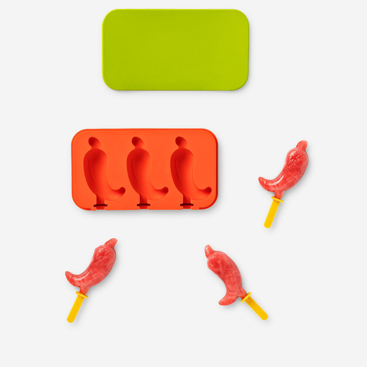 ICE LOLLYS 3 PCS CHILLI SHAPES