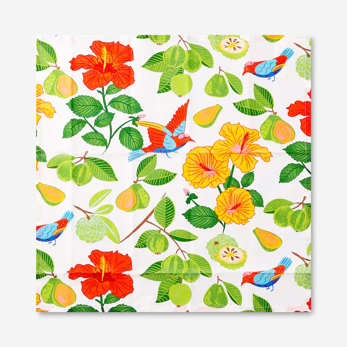 Fabric napkins with tropical print - 2 pcs