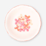 Pembe Çiçek Desenli Seramik Kase 12 cm