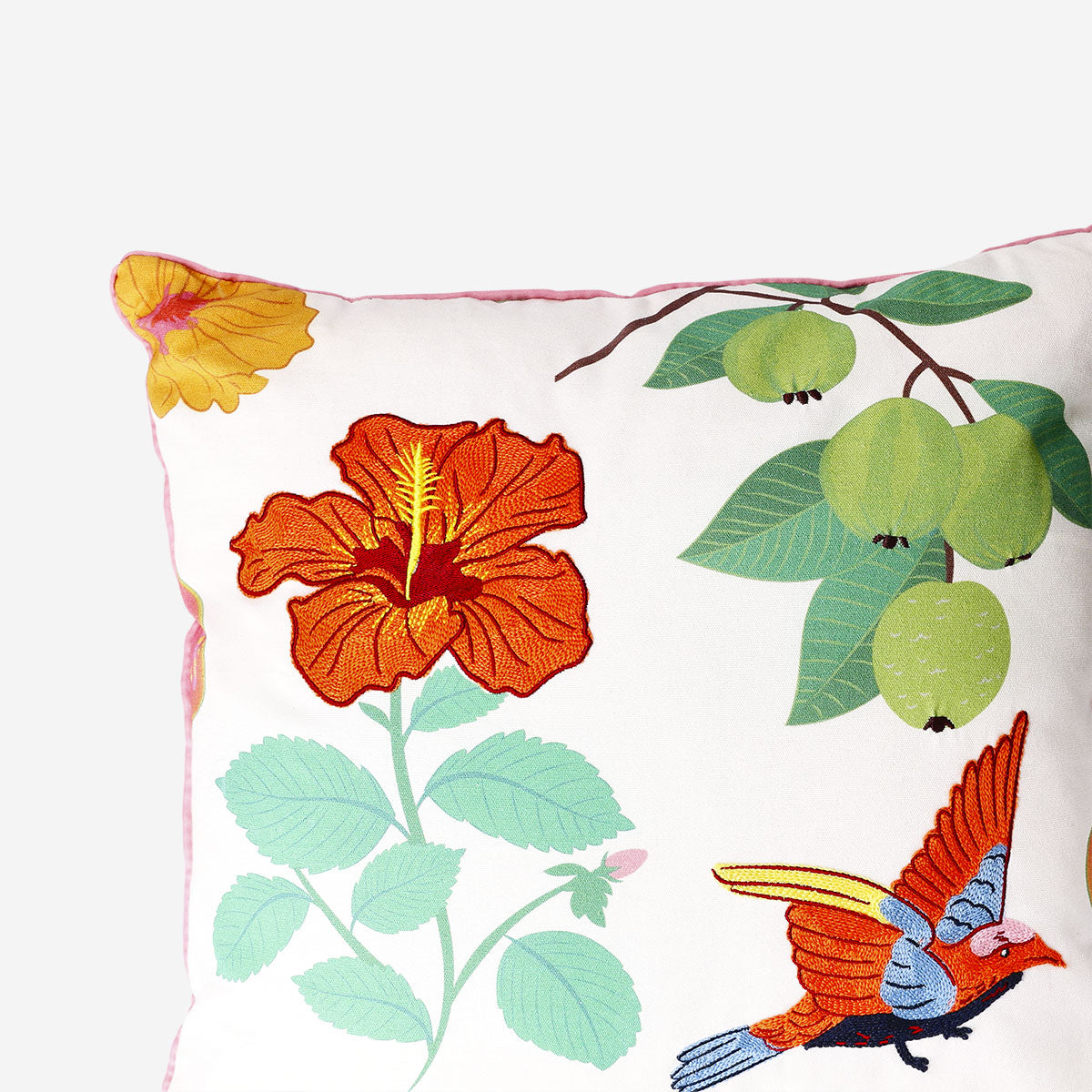 Cushion with tropical print - 45x45 cm