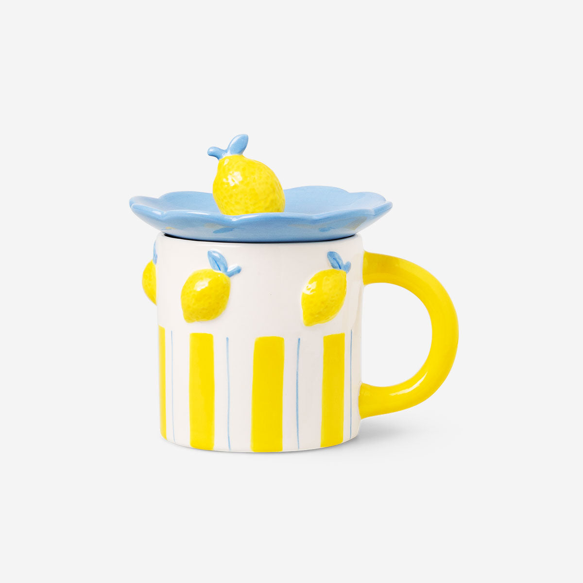 Limon Detaylı Seramik Kupa