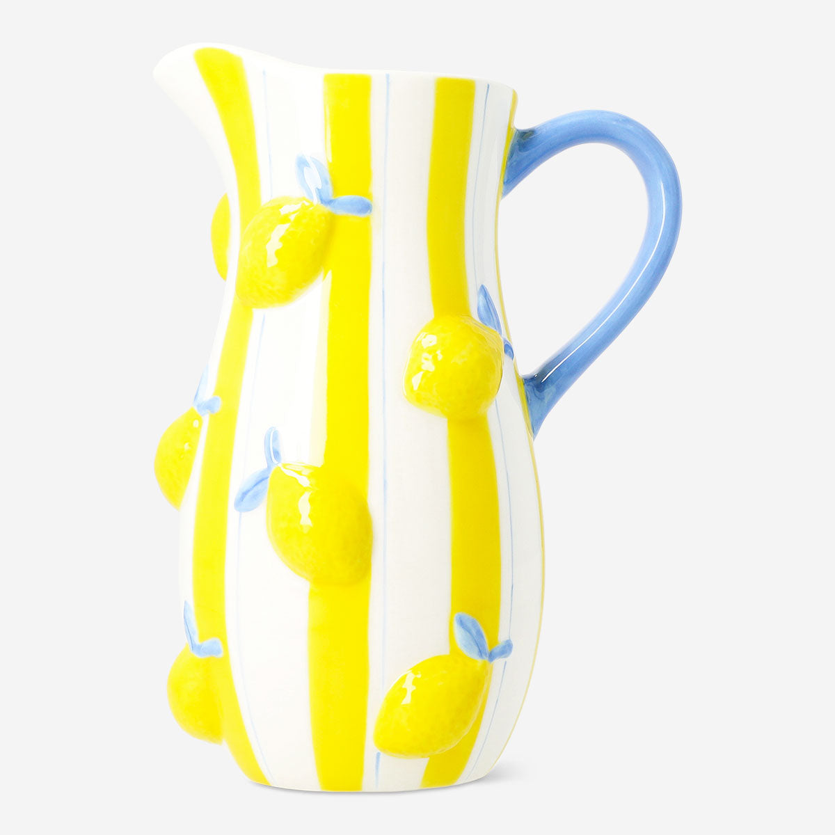 Ceramic jug with embossed lemons - 1.2 L