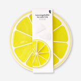 Lemon shaped ice cube tray with lid 
