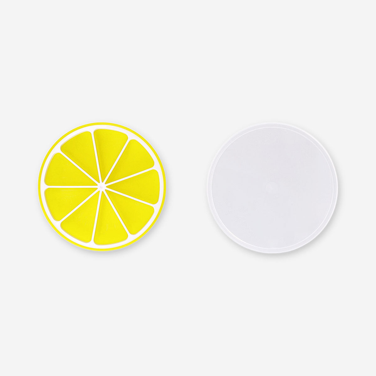Lemon shaped ice cube tray with lid 